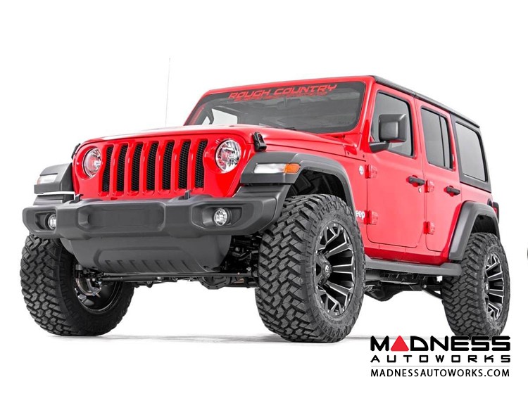 Jeep Wrangler JL Spacer Suspension Lift Kit w/ Adjustable Control Arms Stage 2 3.5" Lift
